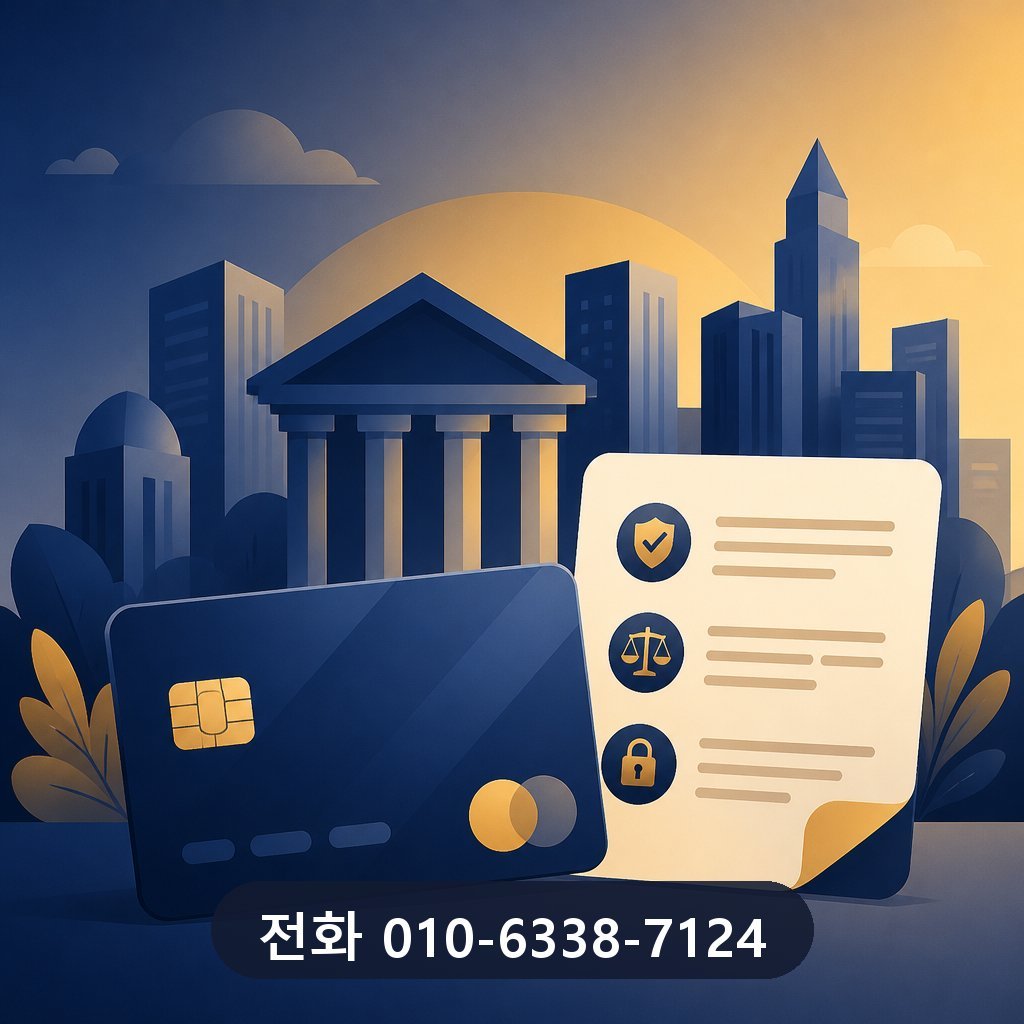 신용카드 현금화 카드사 약관 확인 이미지 · 문의 010-6338-7124